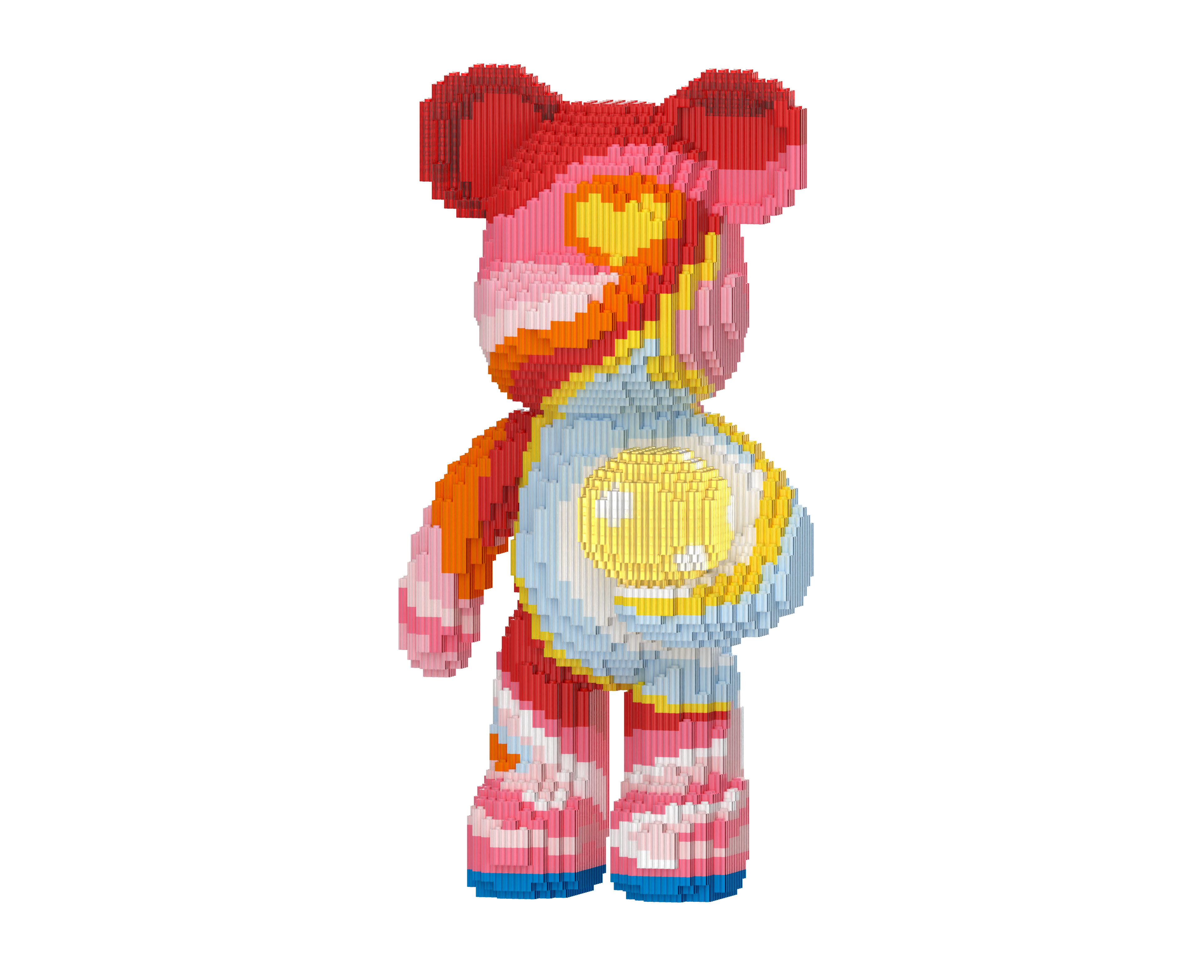 Yellow love Toy Bear Building Blocks Kit