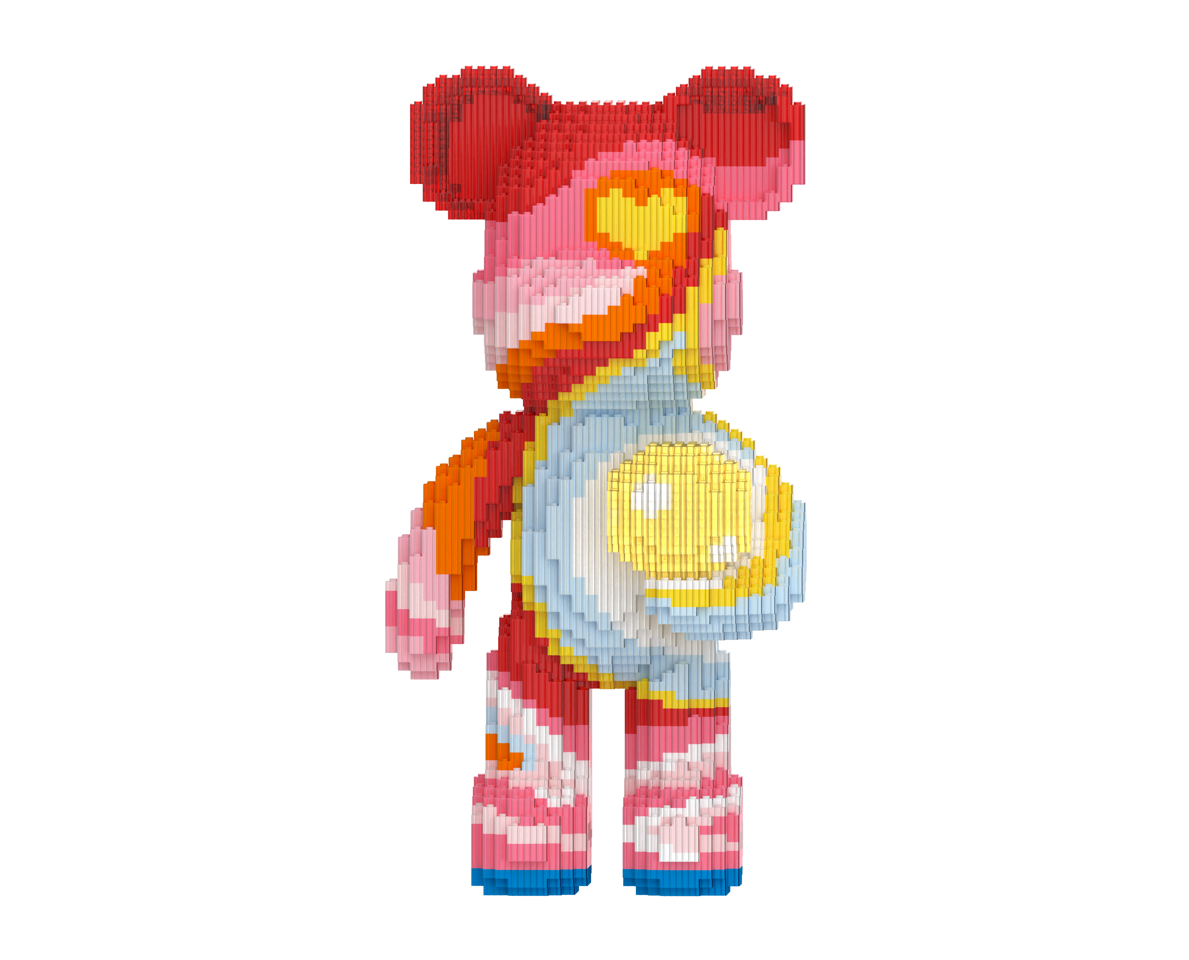 Yellow love Toy Bear Building Blocks Kit