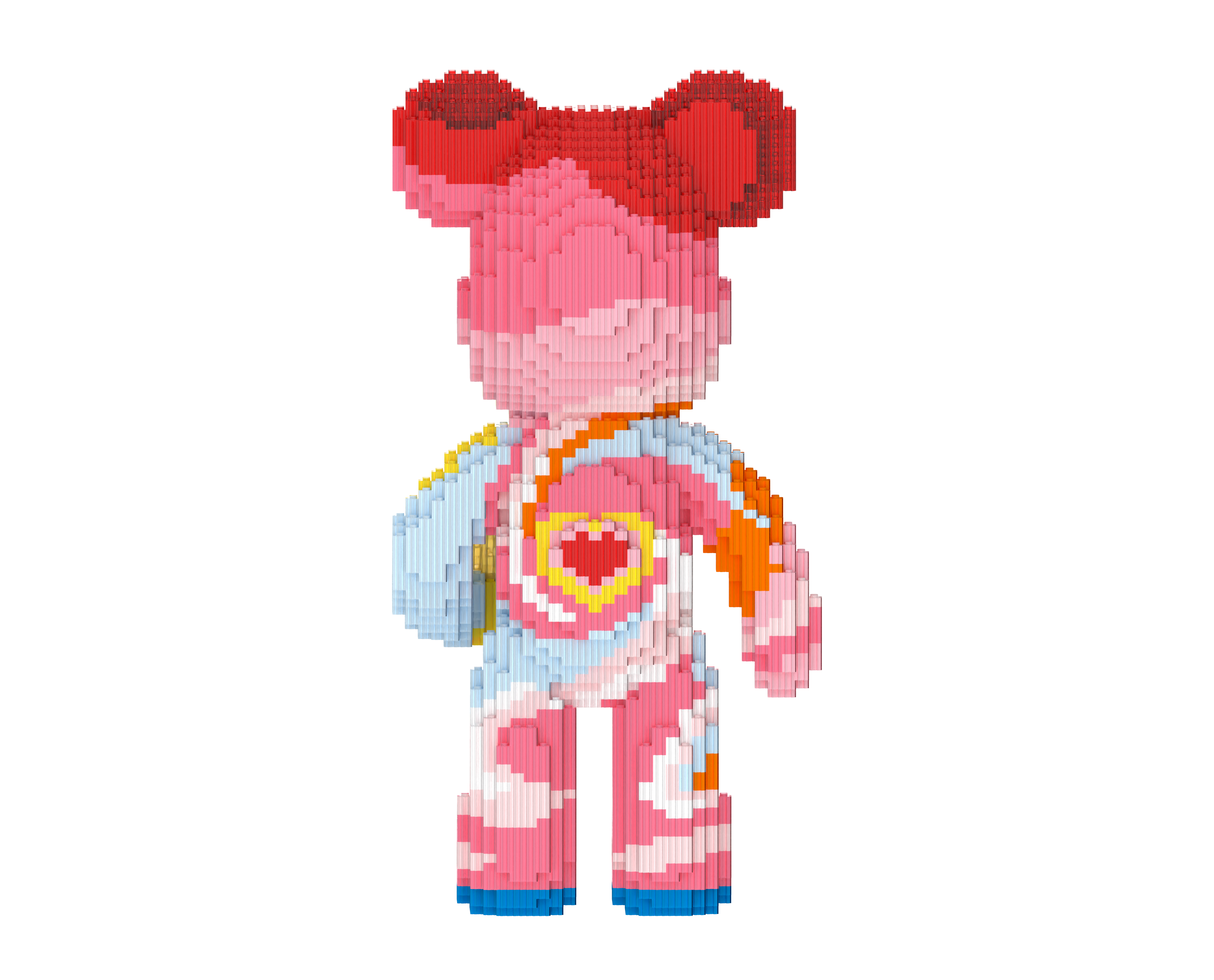 Yellow love Toy Bear Building Blocks Kit