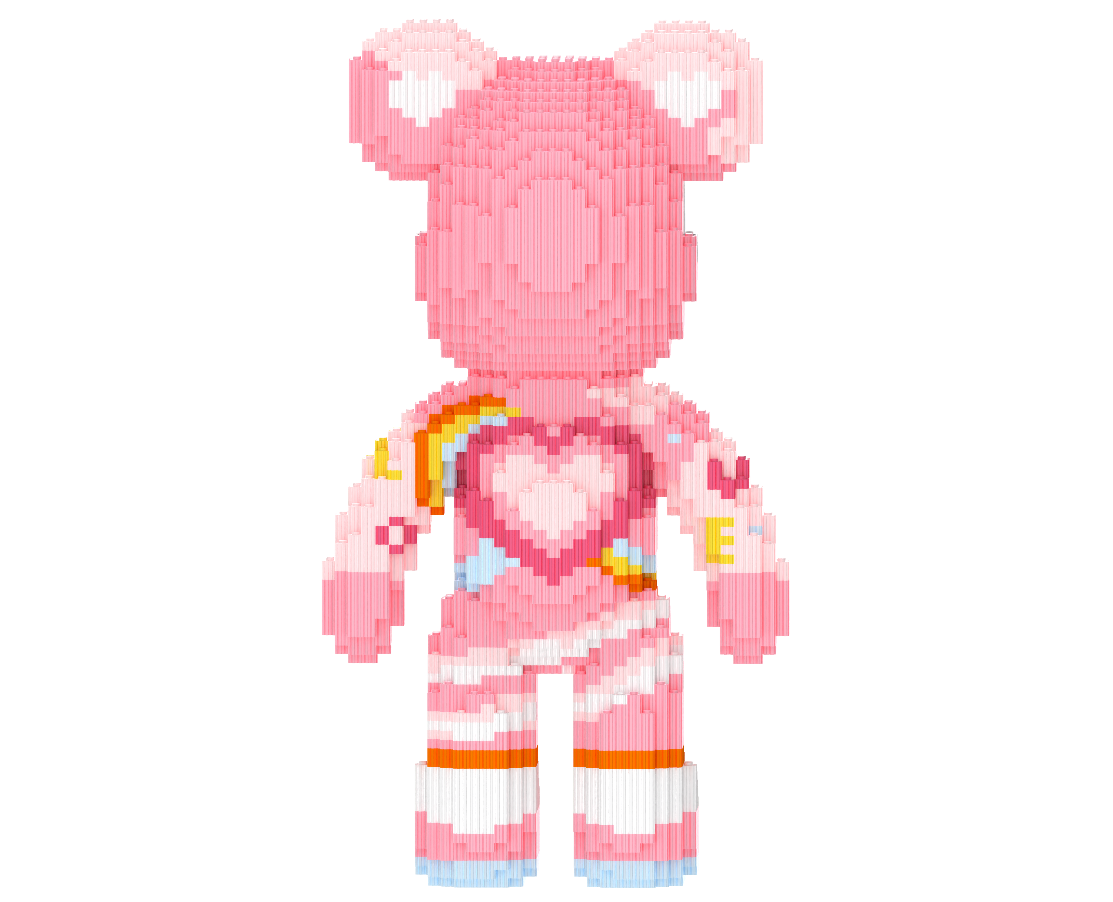 Pink love Toy Bear Building Blocks Kit