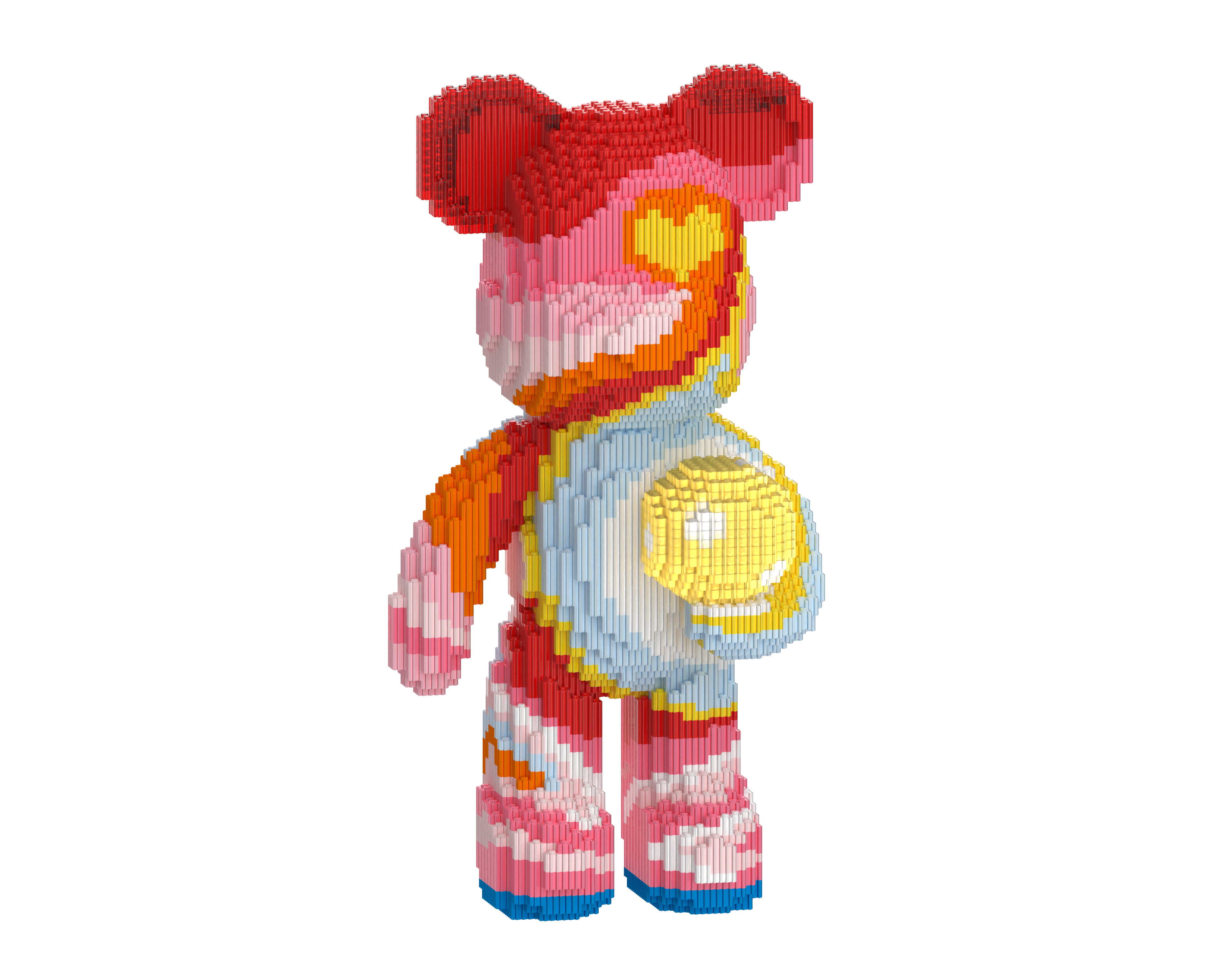 Yellow love Toy Bear Building Blocks Kit