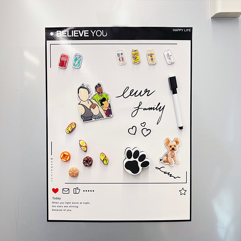 Custom Photo Refrigerator Magnet Set Brands drink Magnets faux fake food miniatures