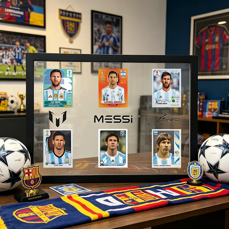 Acrylic Soccer Career Timeline Display Frame for Football Fan Gifts