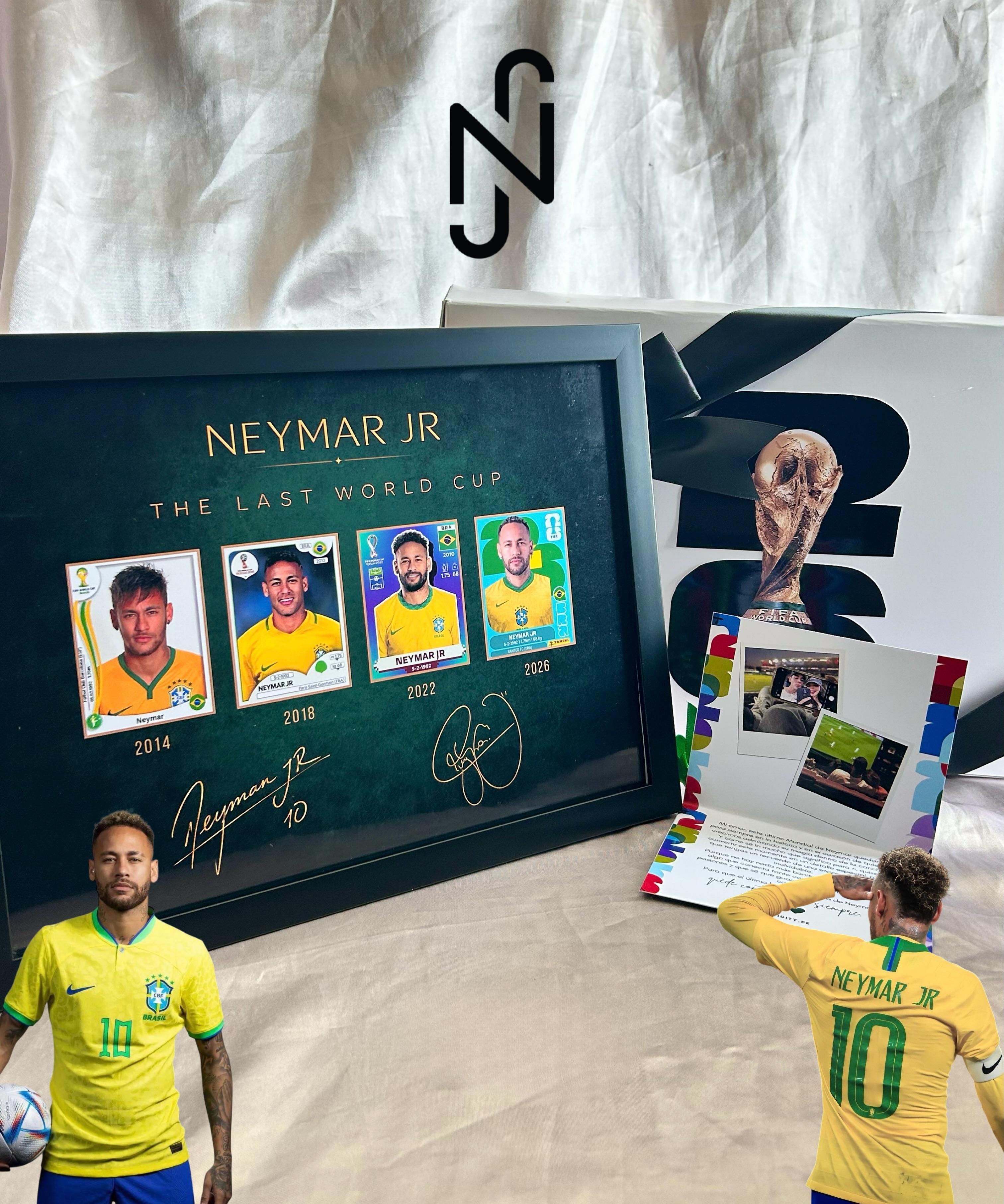 Neymar Jr "The Last World Cup" Limited Edition Memorabilia Frame – Career Evolution Chronicle (2014-2026)