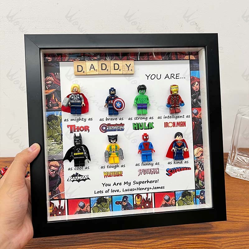 BraveHeroFrames - Custom Super Dad Gift Box