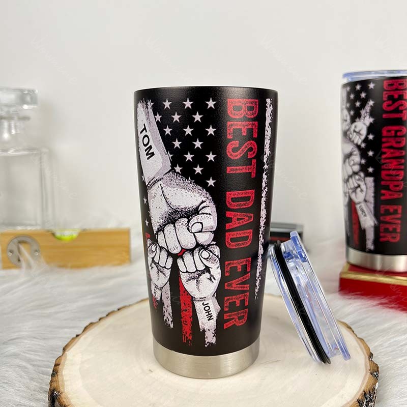 🥃BEST DAD EVER Custom Stainless Steel Tumbler