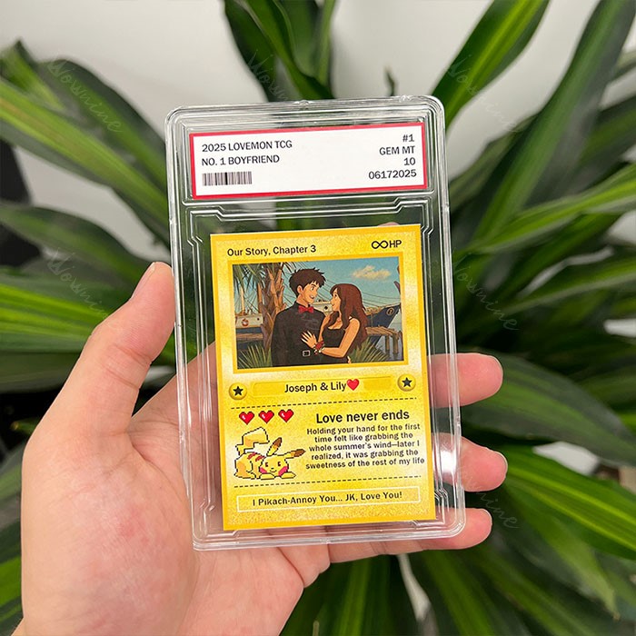 Custom Anime Photo Couple Card For Your love