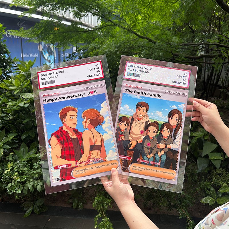 Personalized Anime-Inspired Couple BIG Card