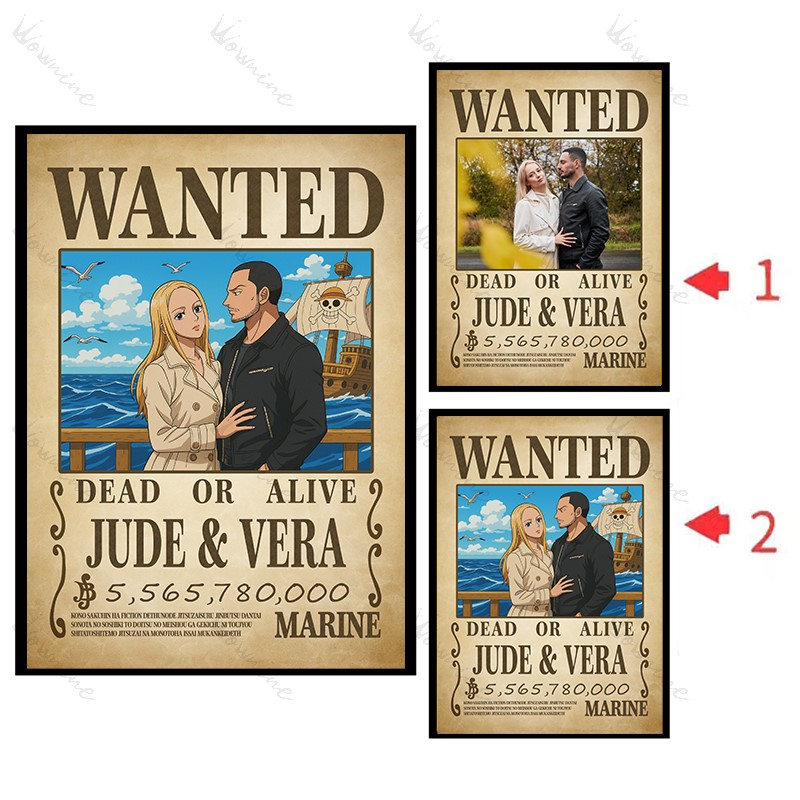 Anime WANTED Bounty Magic Frame: Photo to Pirate Allure