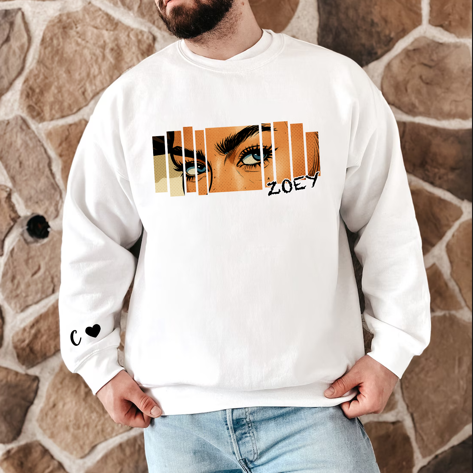 Custom Eyes Shirt Retro Comic Art