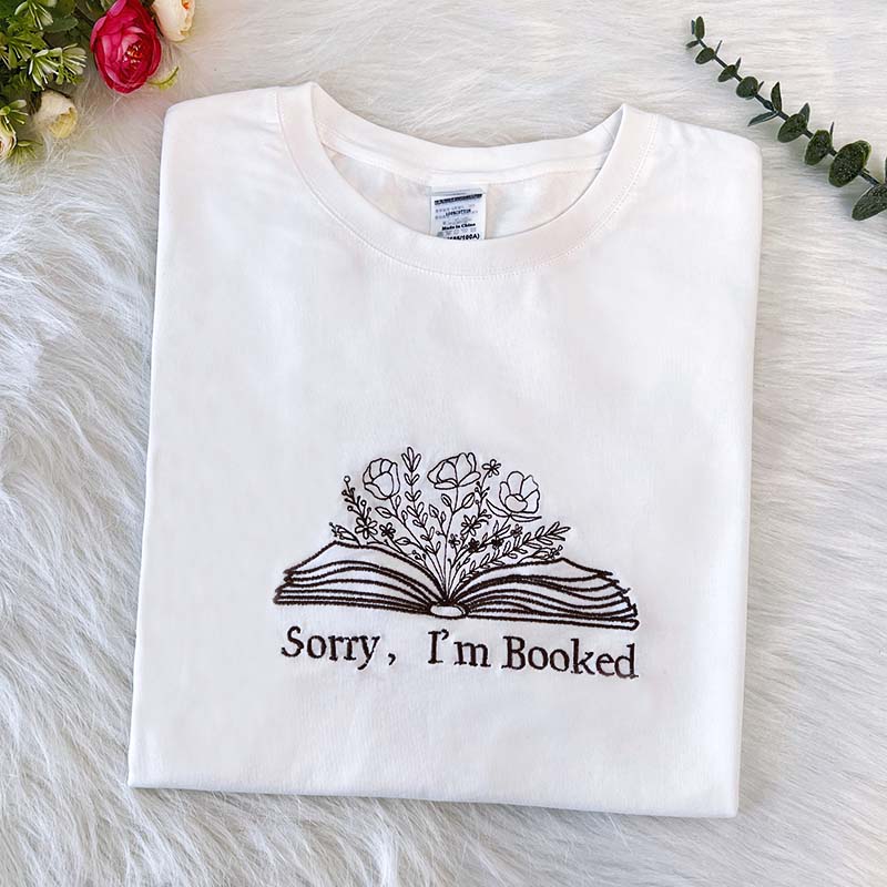 Embroider Albums As Books Sweatshirt | Trendy Aesthetic For Book Lovers Crewneck