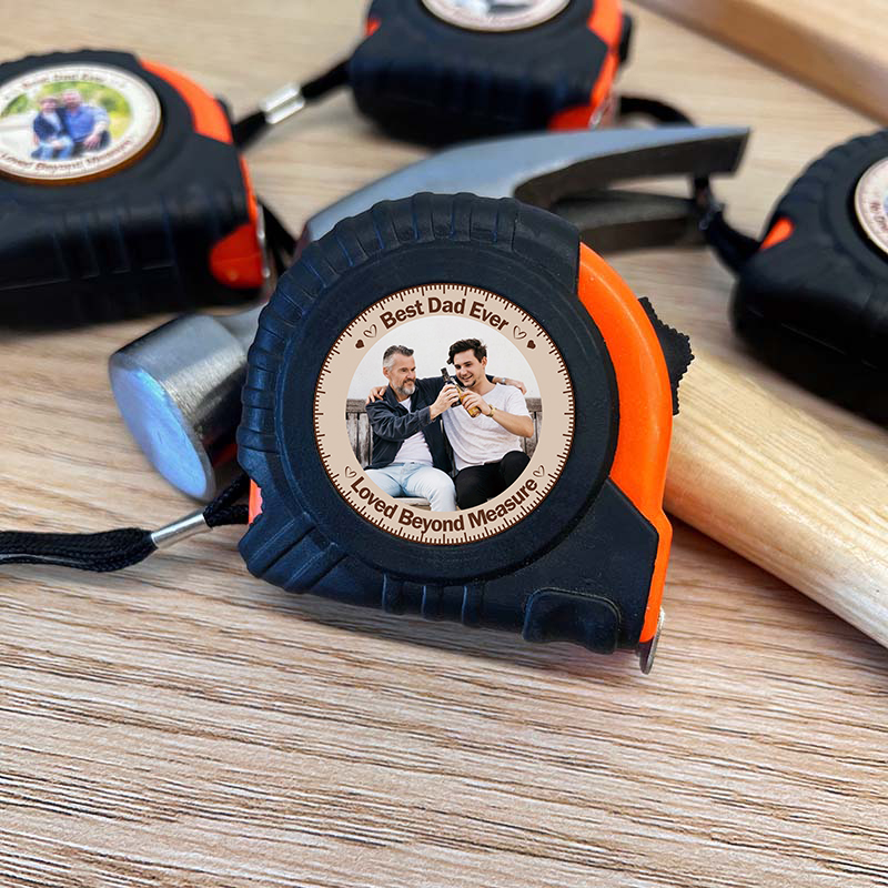 Dad, Grandpa Loved Beyond Measure - Personalized Photo Tape Measure 