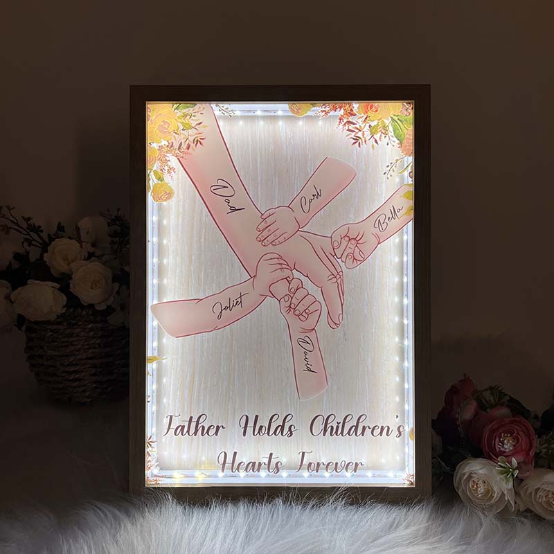 DAD Everything We Are Is Because Of You -  Personalized frame lightbox