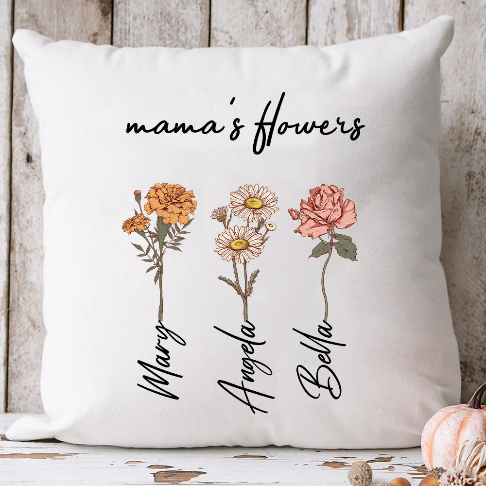 -Mama's Garden is Her Children Custom Pillow Cushion