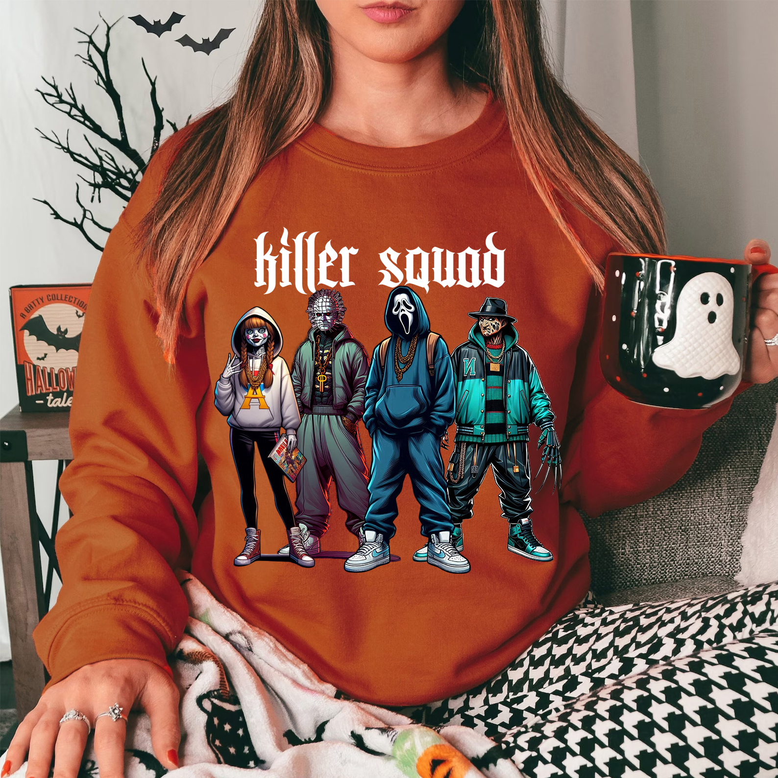 Halloween Customized Thug Life Horror Character Sweatshirt