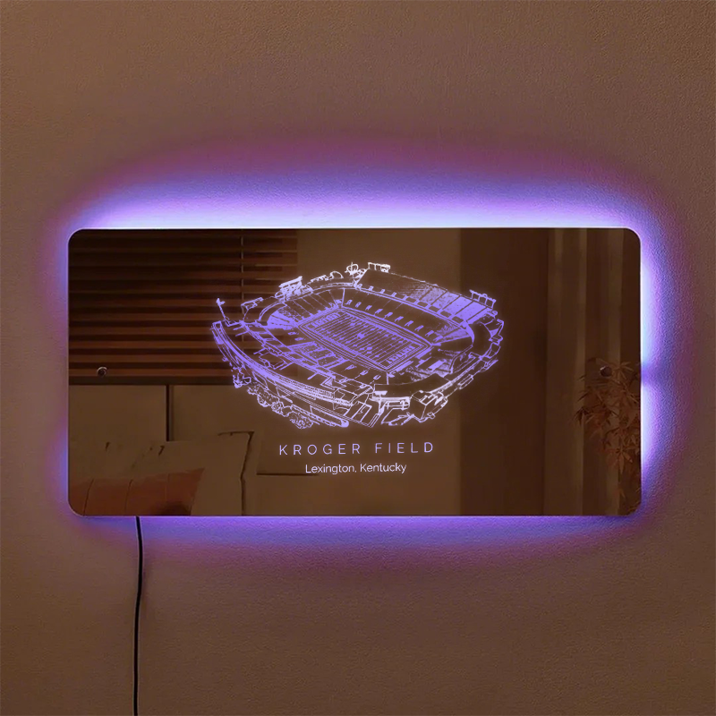 Kroger Field Stadium Mirror Light-Gifts For Sports Lovers、Kentucky Wildcats、NCAA