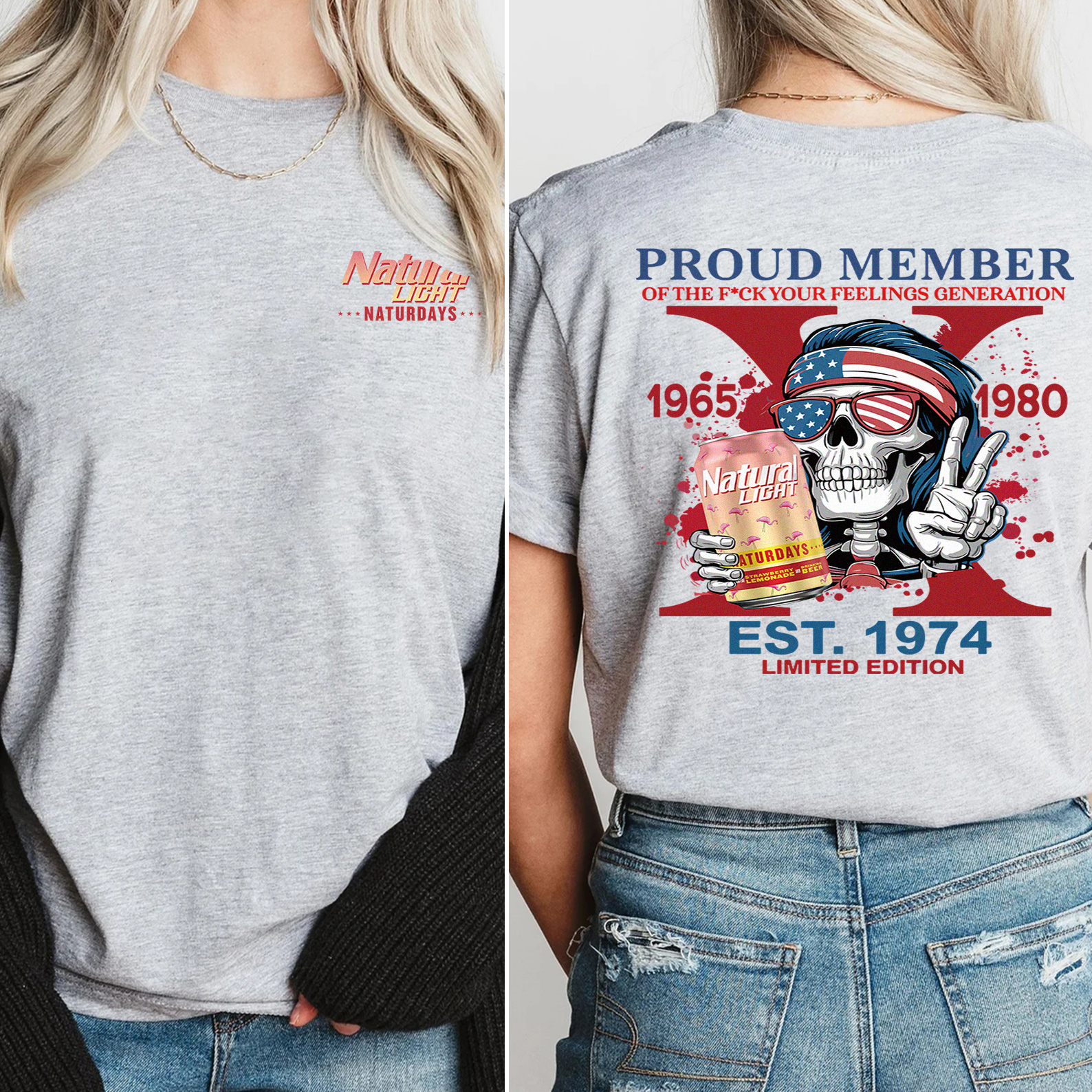 Customized Skeleton Drink Lover T-shirt