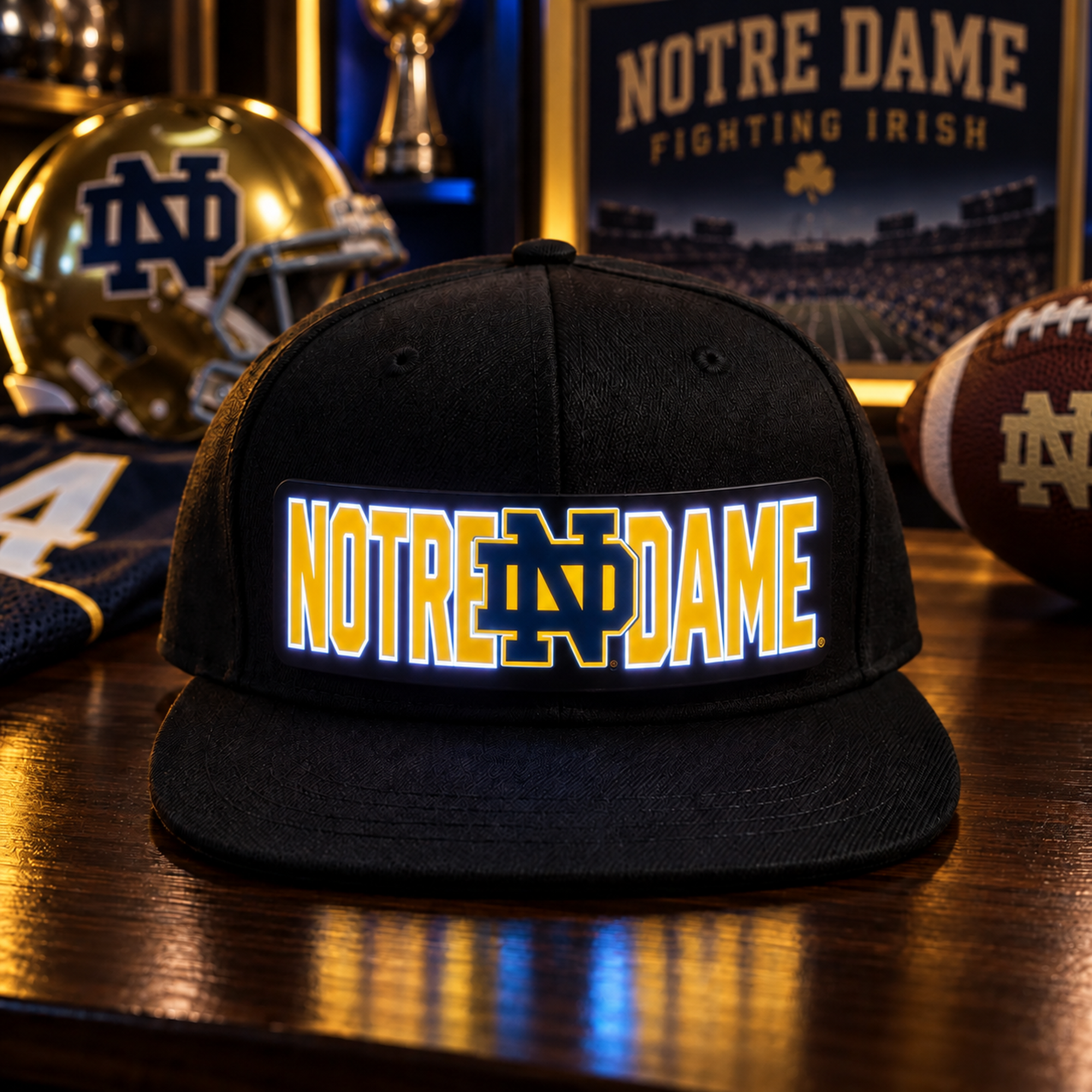 College Football LED Light-Up Snapback Cap