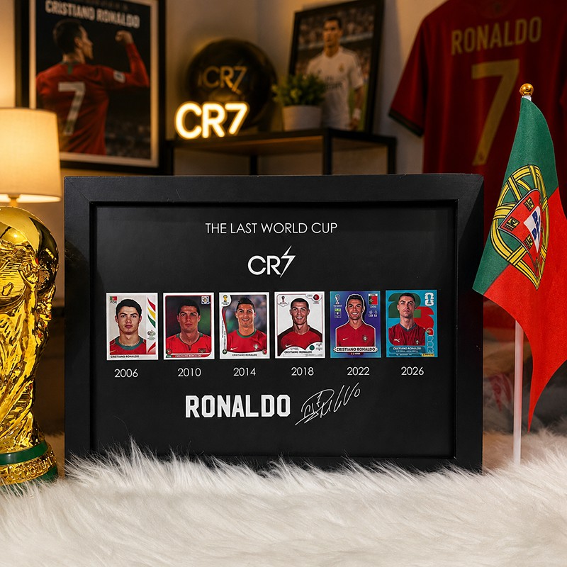 Football Legend CR7 Tribute Framed Wall Art