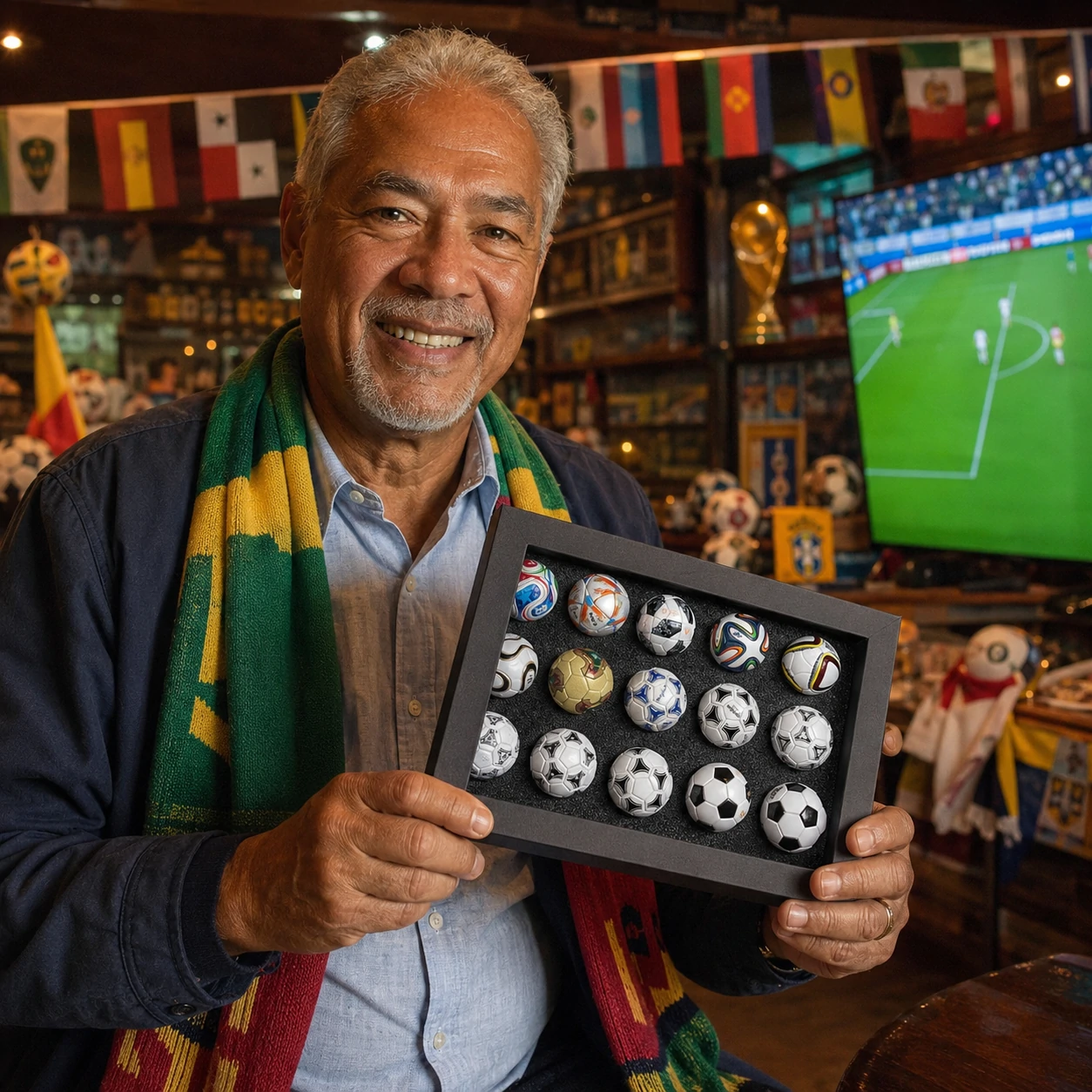 2026 World Cup Football 15 Replica Soccer Balls Collection Ornament Set