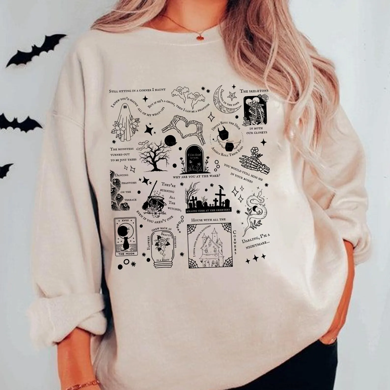 Halloween Lyrics Motivational Sweatshirt