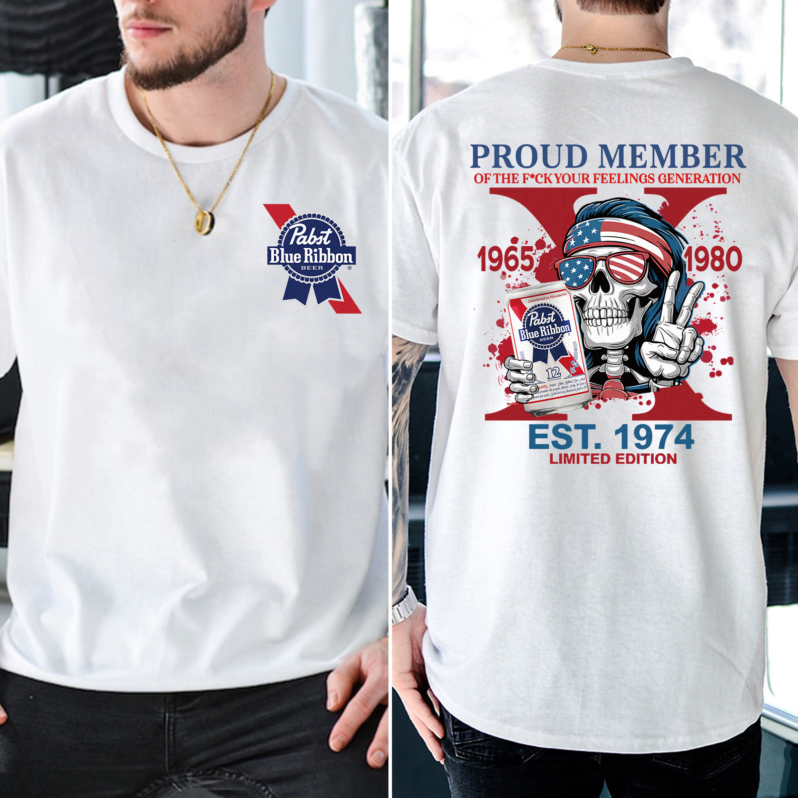 Customized Skeleton Drink Lover T-shirt