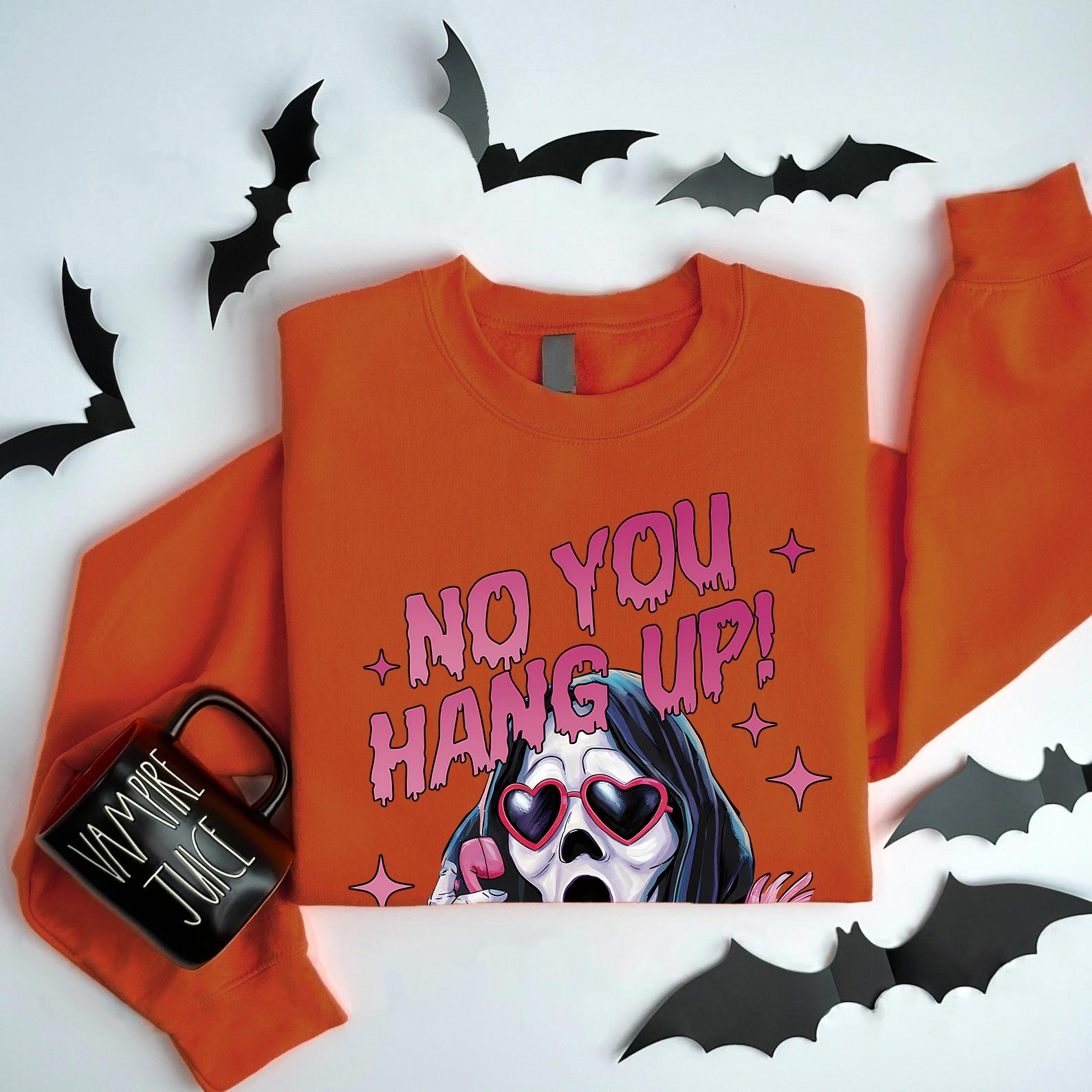 No You Hang Up Halloween sweatshirt