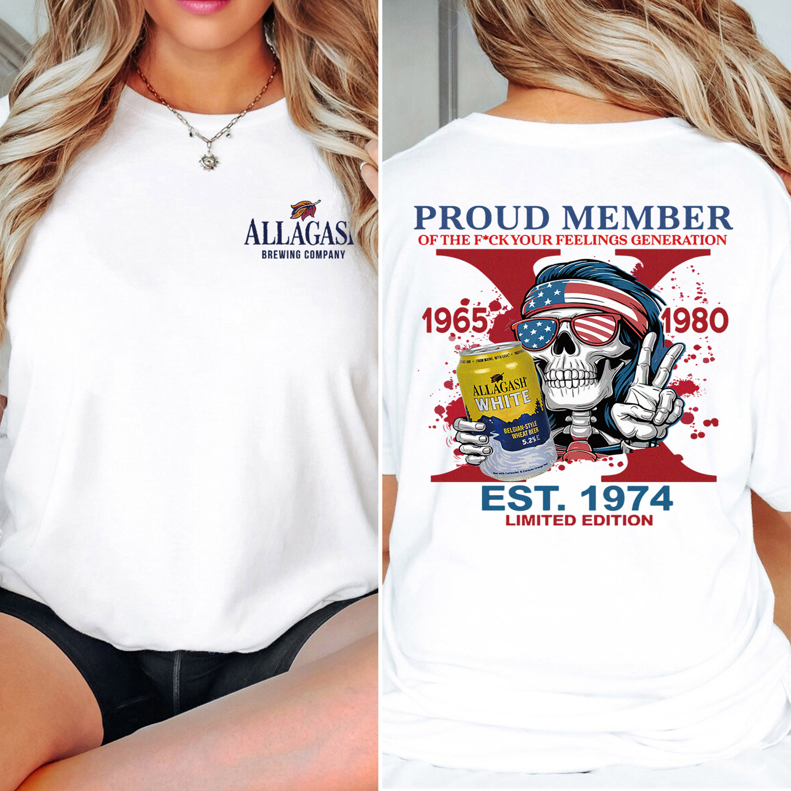 Customized Skeleton Drink Lover T-shirt