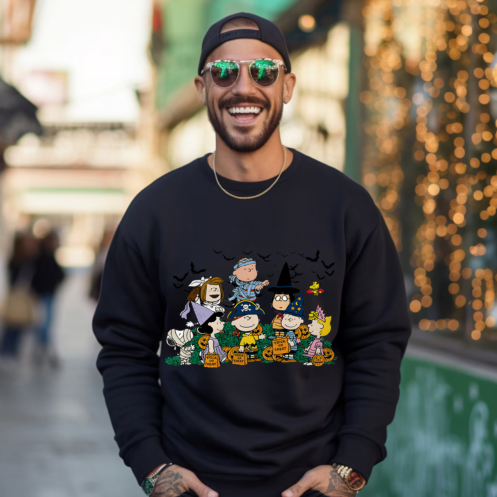 Halloween Peanuts Characters Trick or Treat Shirt