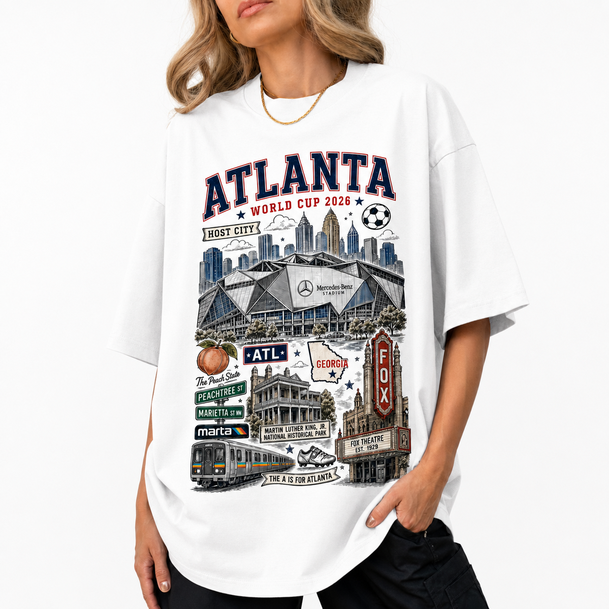 2026 World Cup Host City Tee – Retro Double-Sided Print