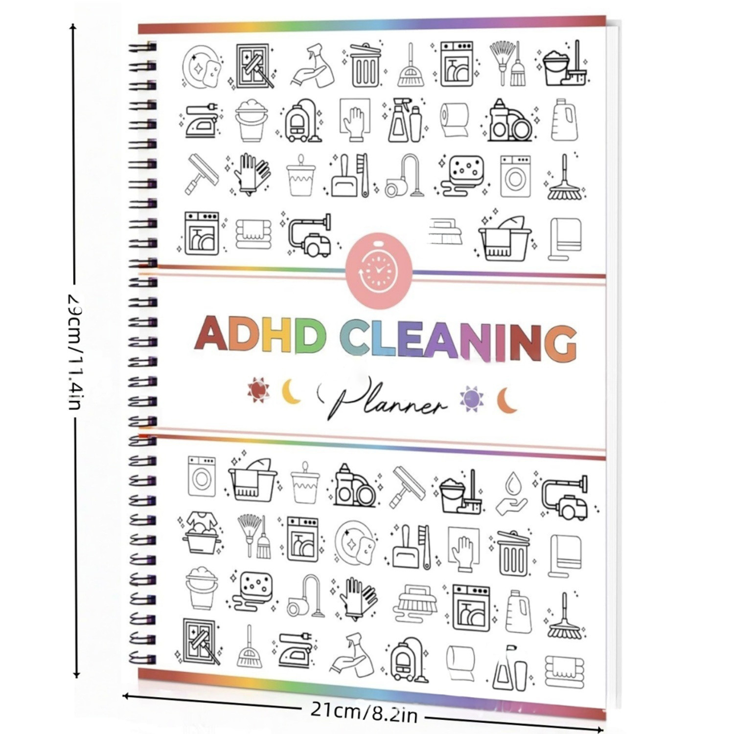 2026 version ADHD Cleaning Planner - Daily, Weekly & Monthly Household Cleaning Checklist