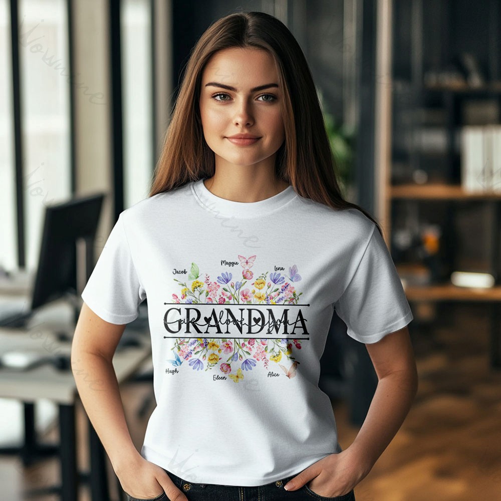 Custom Butterfly Mom Floral Sweatshirt