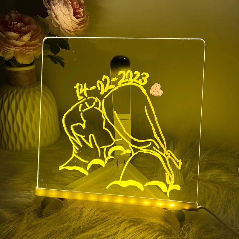 New Glowing Acrylic Message Marker Board