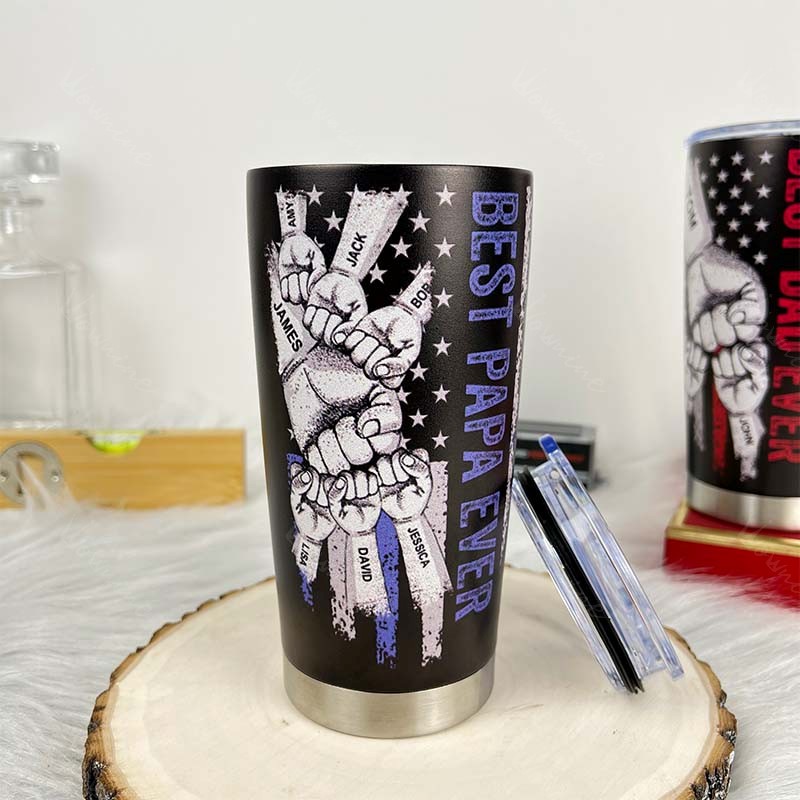 🥃BEST DAD EVER Custom Stainless Steel Tumbler