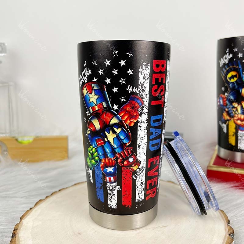 BEST DADMAN EVER Custom Stainless Steel Tumbler