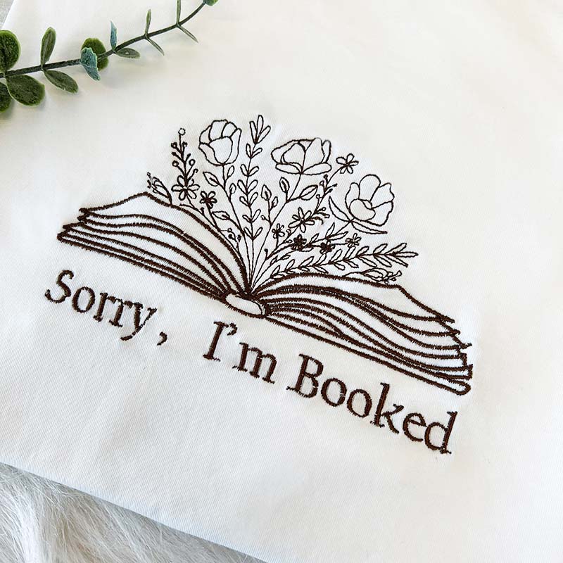 Embroider Albums As Books Sweatshirt | Trendy Aesthetic For Book Lovers Crewneck