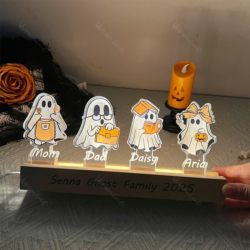 Custom Ghost Family Light Decor