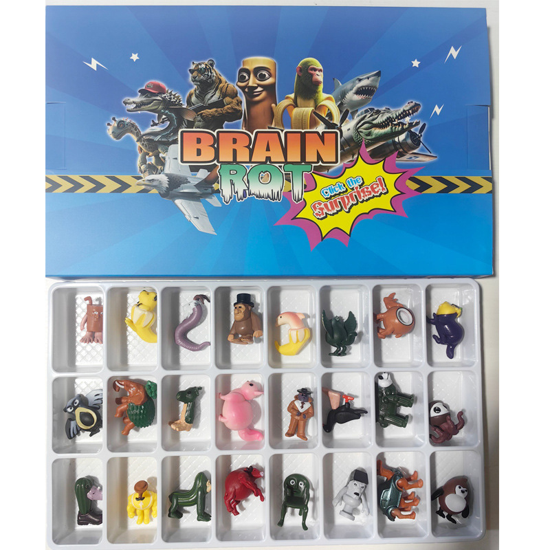 24-Piece Christmas Box Set Tung-Tung-Tung Sahur Figures