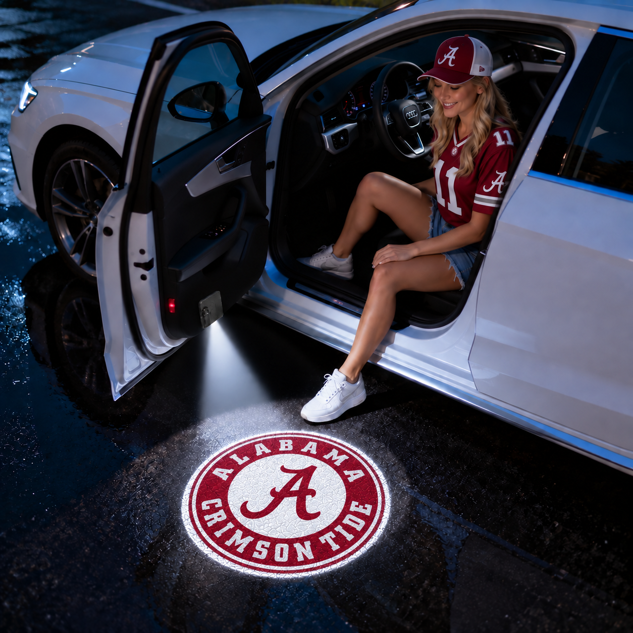 College Football Team Car Door Projector