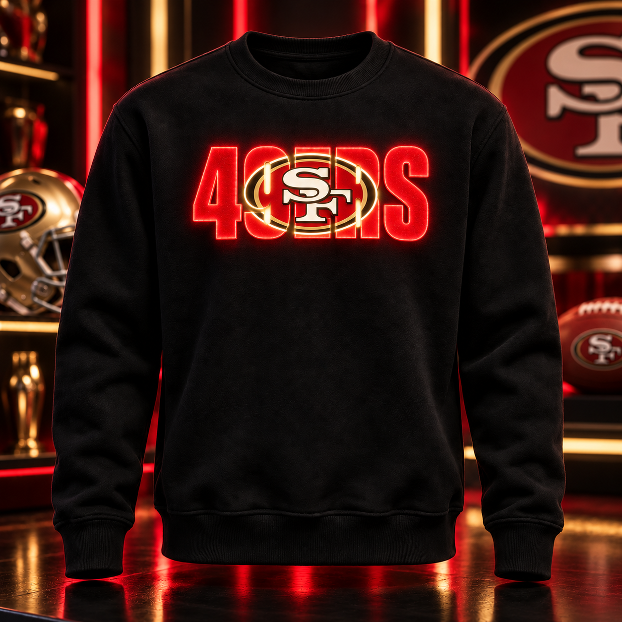 Football Team LED Light-Up Sweatshirt