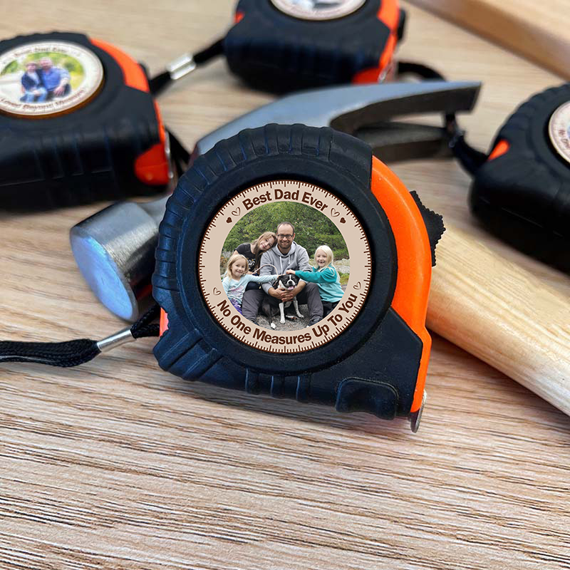 Dad, Grandpa Loved Beyond Measure - Personalized Photo Tape Measure 