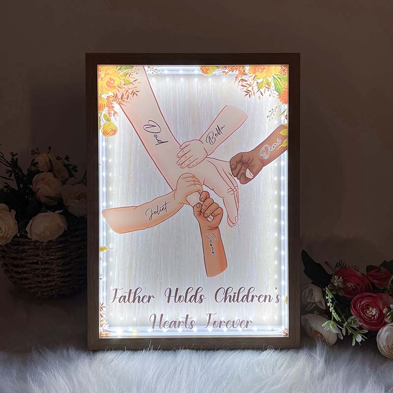 DAD Everything We Are Is Because Of You -  Personalized frame lightbox
