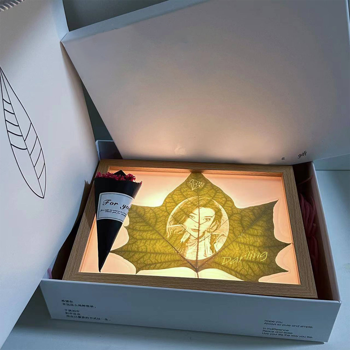 Leaf Carving Art, Personalized Pet Art