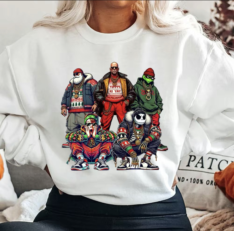 Christmas Movie Character Sweatshirt(Customized Title)