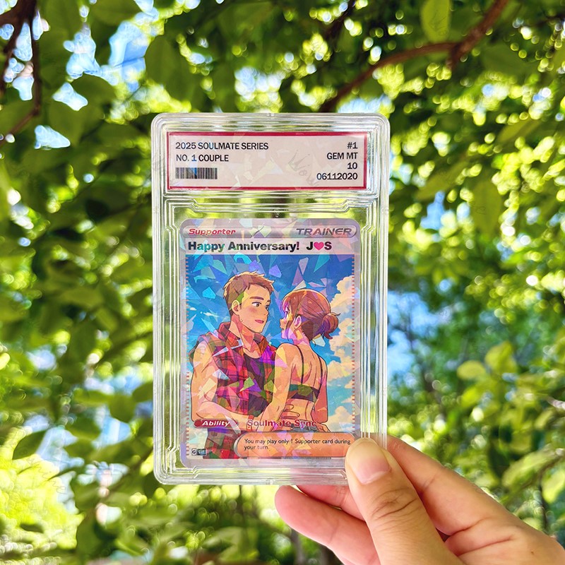 Personalized Couple Photo Anime Style Card