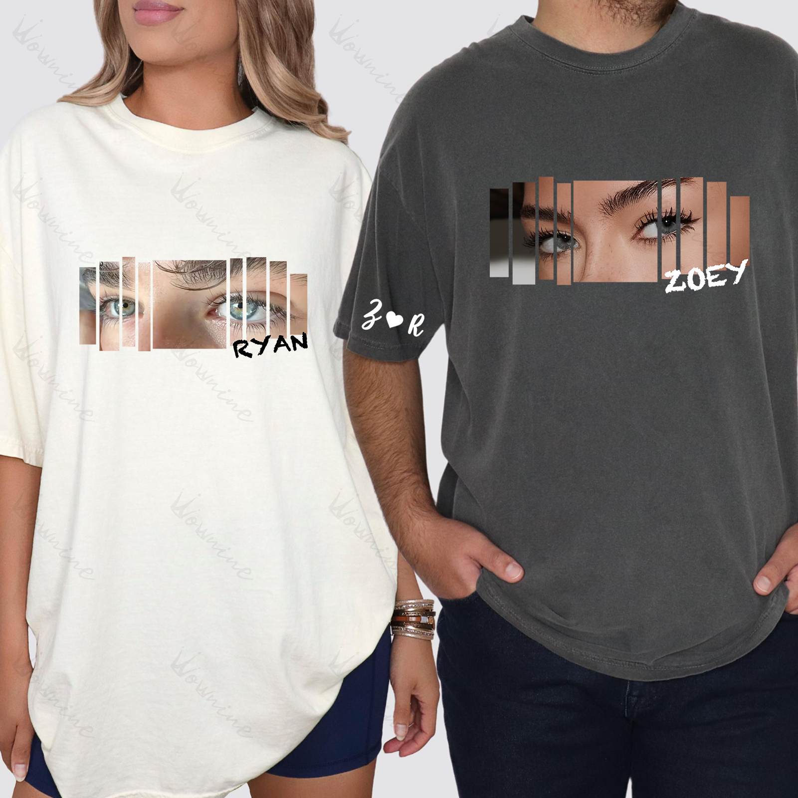 Custom Eyes Shirt, Girlfriend Eyes Tee