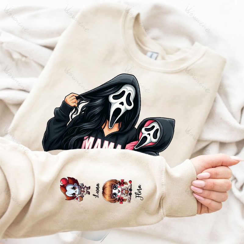 Spooky Mama and Mini Ghost Halloween Sweatshirt