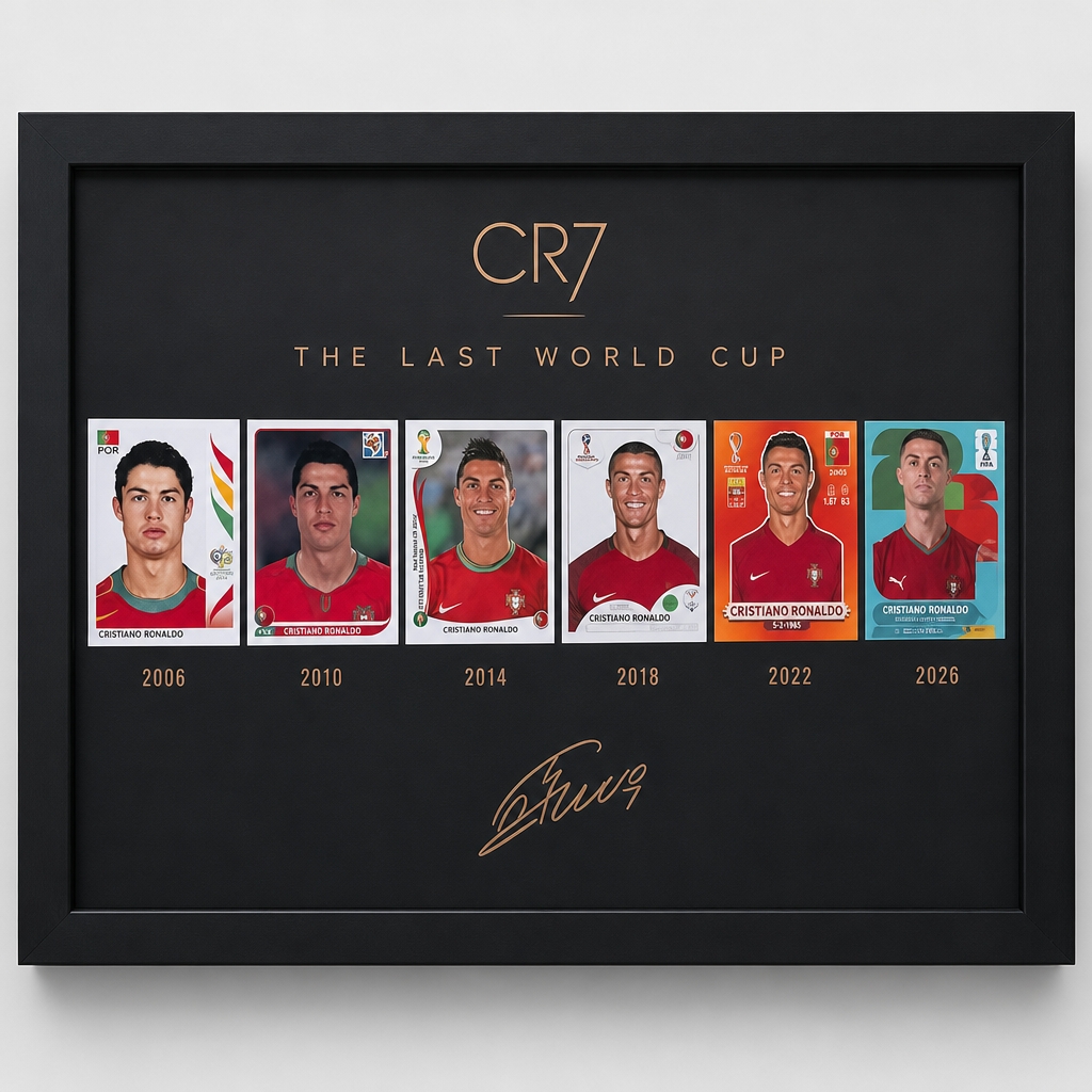 Football Legend CR7 Tribute Framed Wall Art