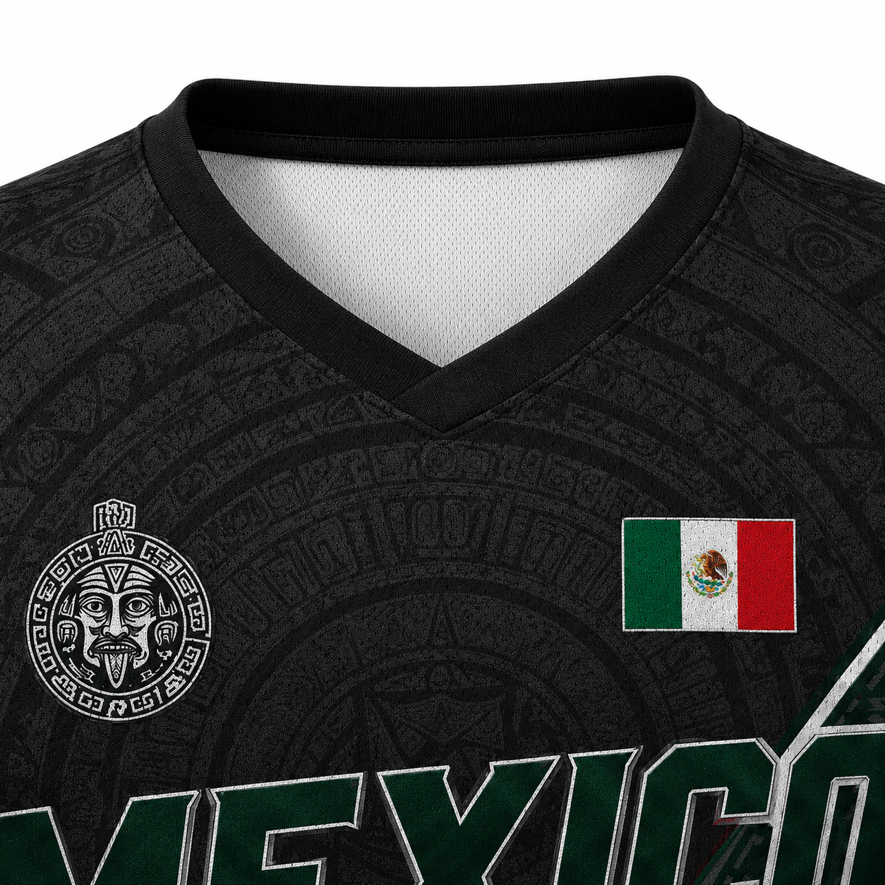 Mexico Aztec Heritage Jersey | Sacred Pyramid & Aztec Calendar Pride Shirt