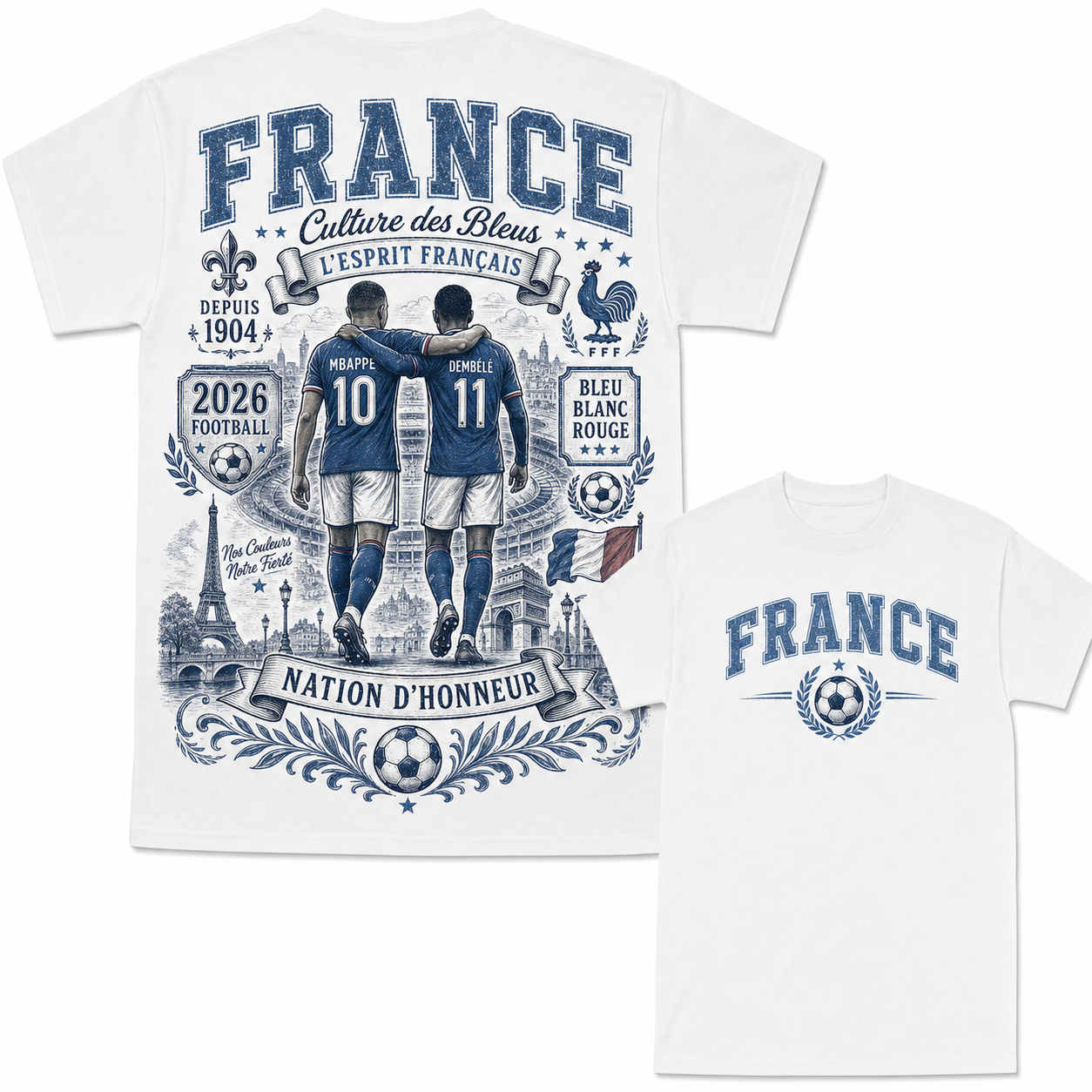 National Soccer Heritage Graphic T-Shirt 100% Cotton